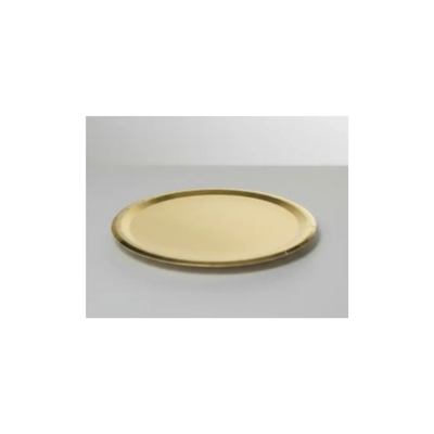 Plato De Cartón Dorado Para Tortas 24 Cm 