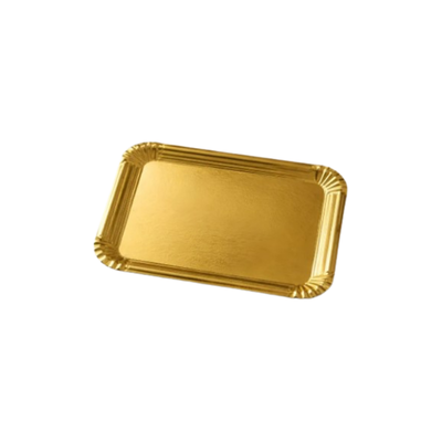 Bandeja De Cartón Dorada 1kg 