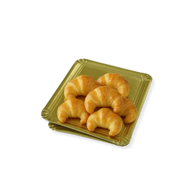 Bandejas De Cartón Dorado 1/4 Kg