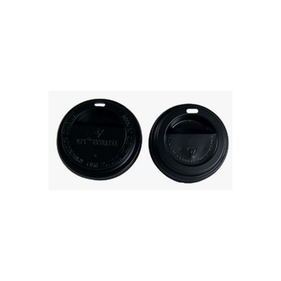 Tapa Vaso Polipapel Con Pico Negra (180cc)