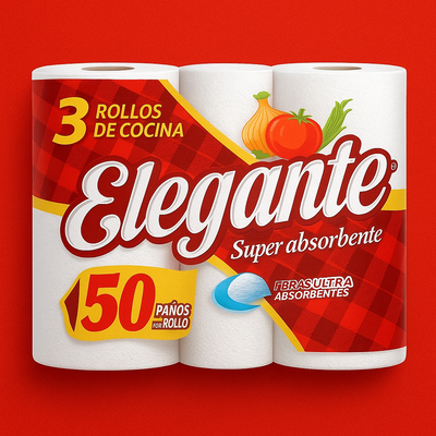 ROLLO DE COCINA ELEGANTE X3 UNIDADES