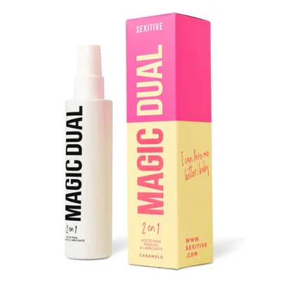Aceite sensual para masajes & lubricante Magic Dual - Aroma Caramelo
