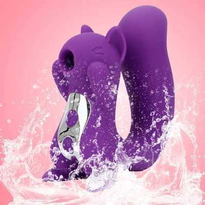 SUCCIONADOR Y VIBRADOR 2 EN 1 ARDILLA ANA usb