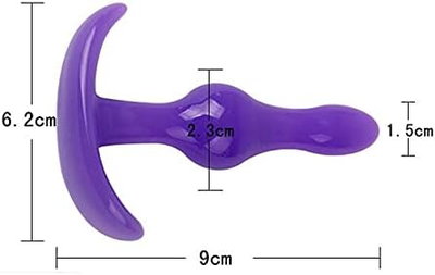 Plug anal silicona (rosa-violeta)
