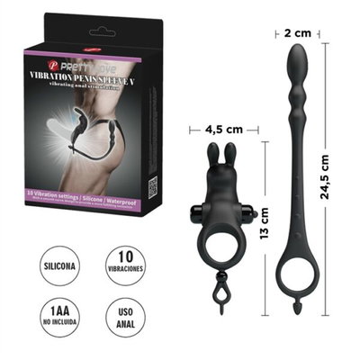 Anillo para estimulacion clitorial y dilatador anal