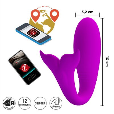 Jayleen ballena orca estimulador femenino con 12 modos de vibracion y control via APP