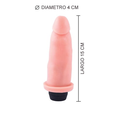 vibrador normal piel 15cm x 4cm