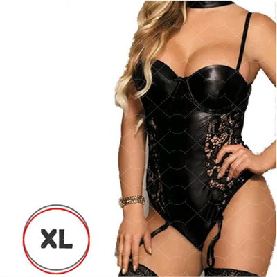 Body Taza Soft Ecocuero y Encaje (solo XL)