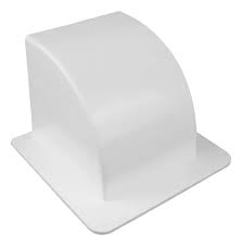 Entrada de pared 80 x 80mm Blanco Helaclima E8080