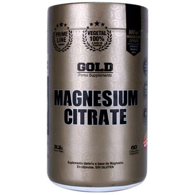 CITRATO DE MAGNESIO GOLD NUTRITION x60 cápsulas