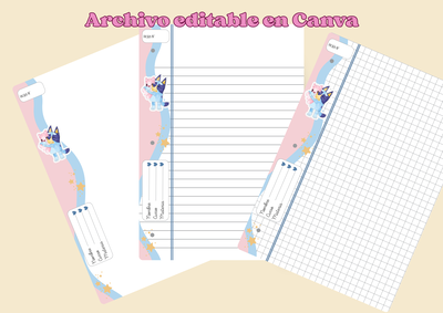 Hojas personalizadas archivo editable