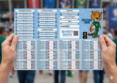 Fixture 2026 Editable en Canva