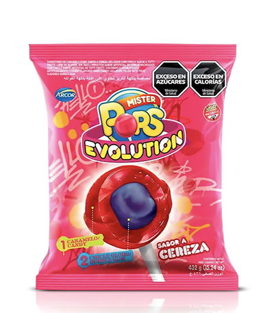 Chupetín Pops Evolution Cereza x 24u.