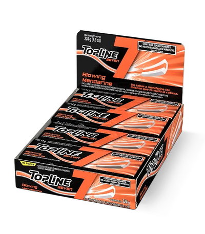 Chicles Topline  Seven Mandarina x 16u.