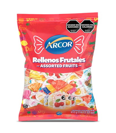 Caramelos Arcor - Rellenos Frutales 810g.