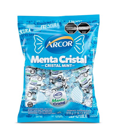Caramelos Arcor - Menta Cristal 810g.