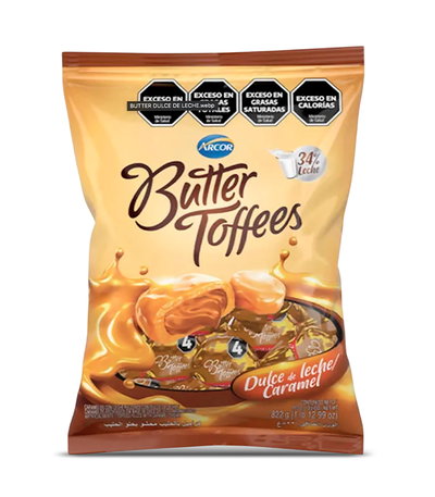 Caramelos - Butter Toffees Dulce de Leche y Caramel 822g.