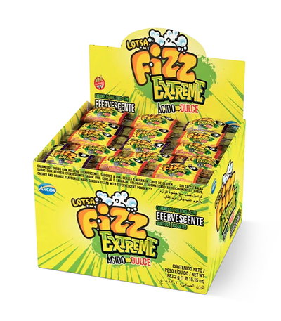 Caramelos - Lotsa Fizz Extreme Acidos x 48u.