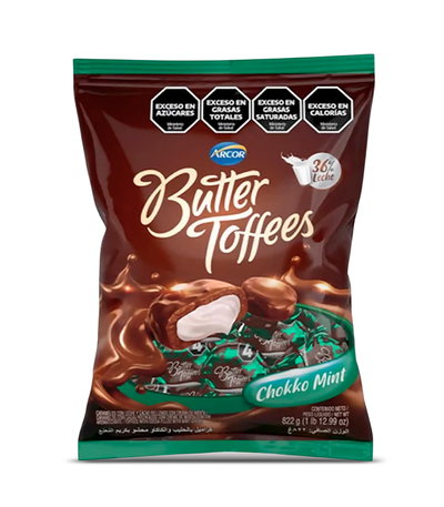 Caramelos - Butter Toffees Chokko Mint 822g.