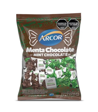 Caramelos Arcor - Menta Chocolate 715g.