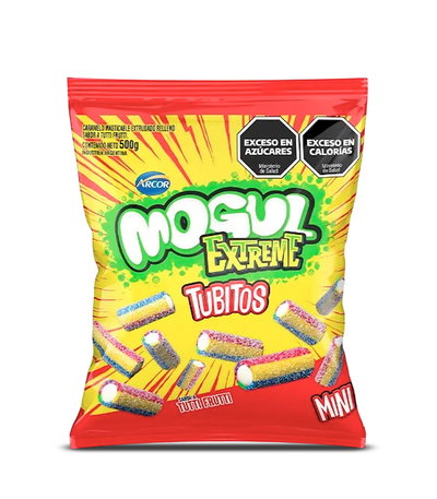 Gomitas Mogul - Extreme Mini Tubitos Tutti Frutti 500g.
