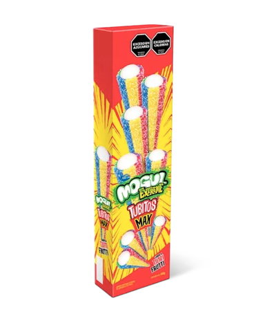 Gomitas Mogul - Extreme Tubitos Max Tutti Frutti 24u. x 25g.