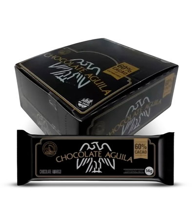 TAZA AGUILA 60% CACAO 14g DISPLAY 24u.