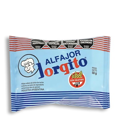 Alfajor Jorgito Sin Gluten 50g - 12u.