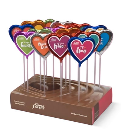 Chupetines Choco Frases 20u