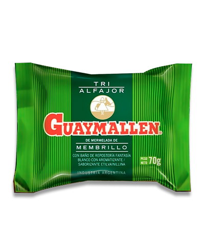 Alafajor Guaymallen Triple Membrillo 70g - 12u.
