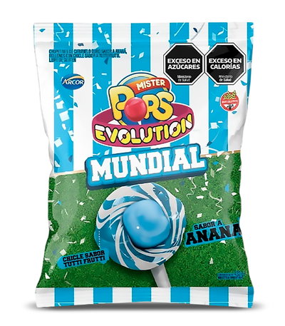 Chupetín Pops Evolution Mundial x 24u.