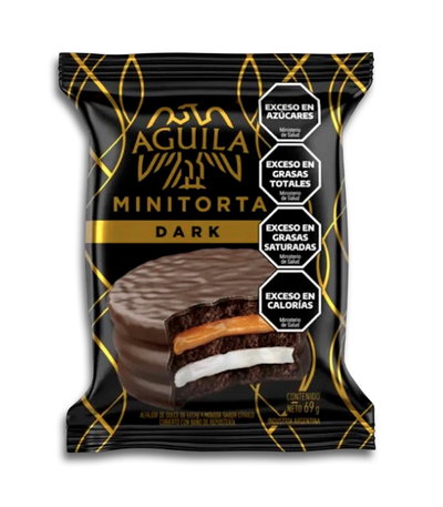 Alfajor Aguila Minitorta Dark Triple 69g - 10u.