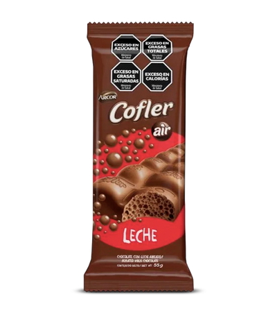 Chocolate Cofler Air Leche 55g - 5u.