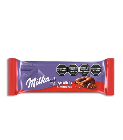 Chocolate Milka Leger Almendras 50g - 5u.