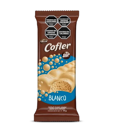 Chocolate Cofler Air Blanco 55g - 5u.