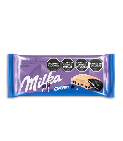 Chocolate Milka Blanco con Oreo 155g - 2u.