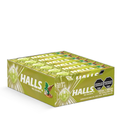 Caramelos Halls Miel y Menta - 12u.