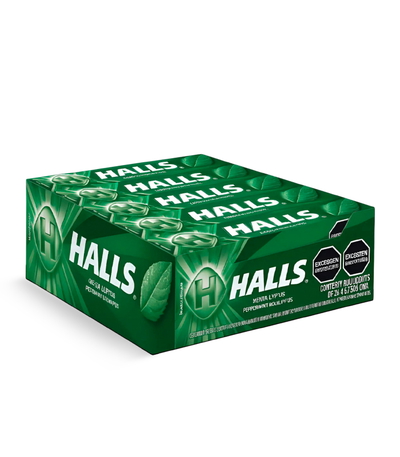 Caramelos Halls Menta Lyptus - 12u.