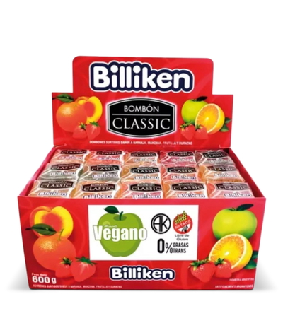 Bombón Billiken Classic Frutal Surtidos x 60u.