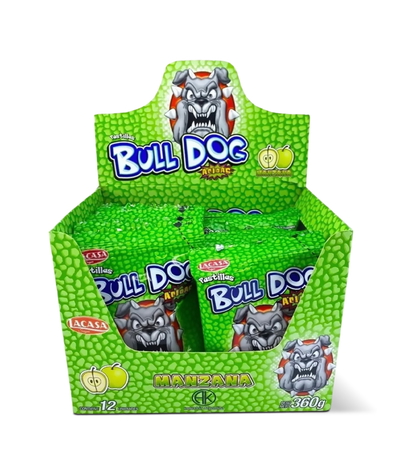 Pastillas Bull Dog Acidas Manzana x 12u.