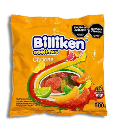 Gomitas Billiken Cítricas 800g.