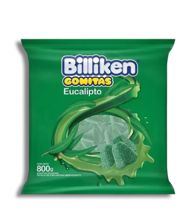 Gomitas Billiken Eucalipto 800g.