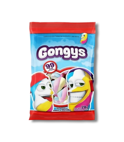 Malvaviscos Trenza Gongys Vainilla 28g - 12u.
