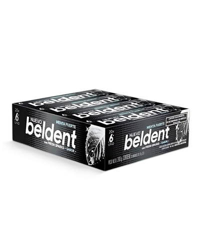Chicle Beldent Menta Fuerte - 20u.