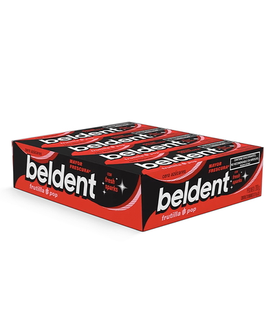 Chicle Beldent Frutilla - 20u.