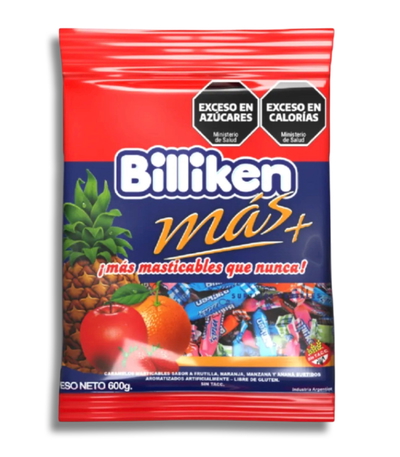 Caramelos Masticable Billiken Frutal 600g.