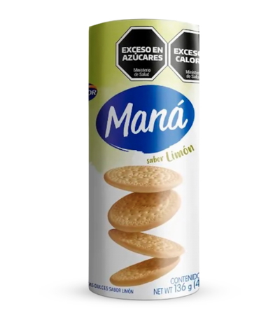 Galletitas Maná simple Limón 136g - 6u.