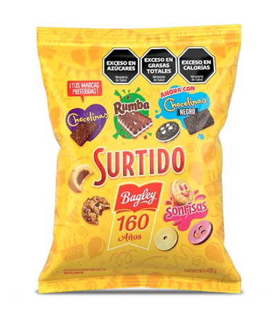 Galletitas Surtido Bagley 390g - 6u.