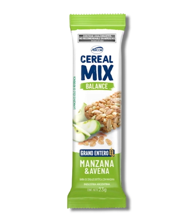 Barra - Cereal Mix Manzana y Avena Balance - 20u.