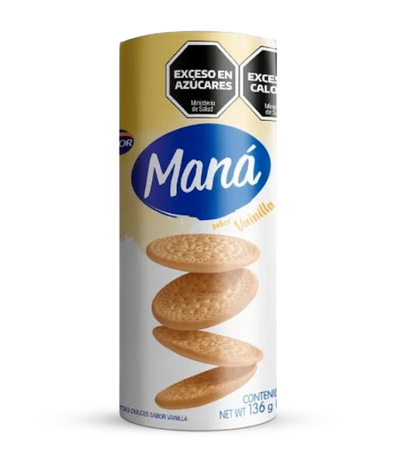 Galletitas Maná Simple Vainilla 136g - 6u.